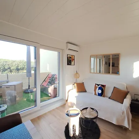Apartment Climatise Cosy Avec Grande Piscine Chauffee Agde